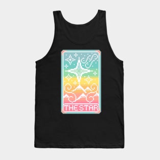 Tarot Card The Star Pixel Art Tank Top